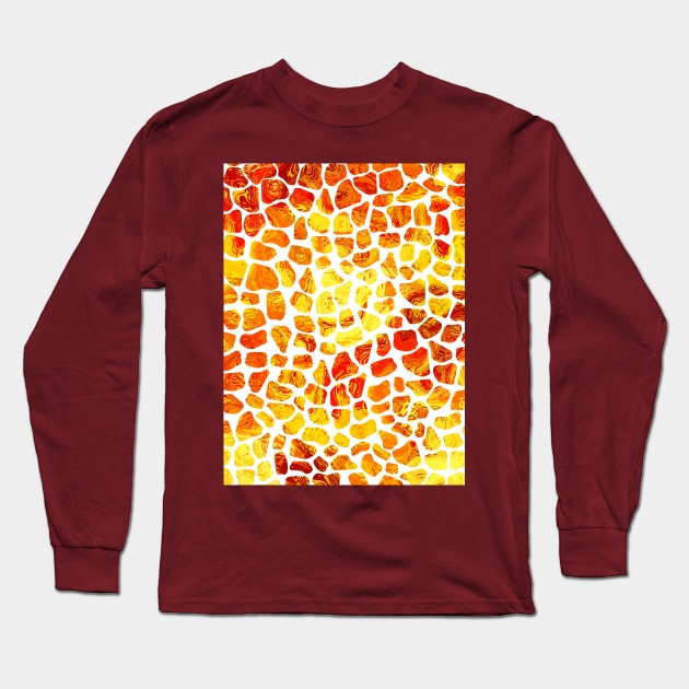 GIRAFFE Print Pattern Long Sleeve T-Shirt by SartorisArt1